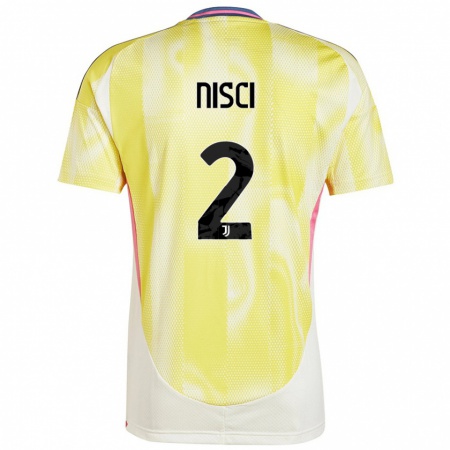 Kandiny Herren Alessandro Nisci #2 Solargelb Auswärtstrikot Trikot 2024/25 T-Shirt