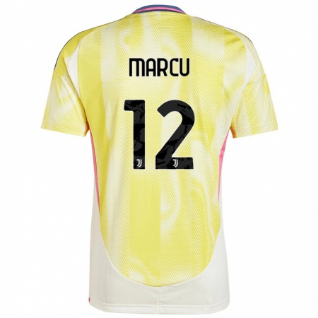 Kandiny Herren Alessio Marcu #12 Solargelb Auswärtstrikot Trikot 2024/25 T-Shirt