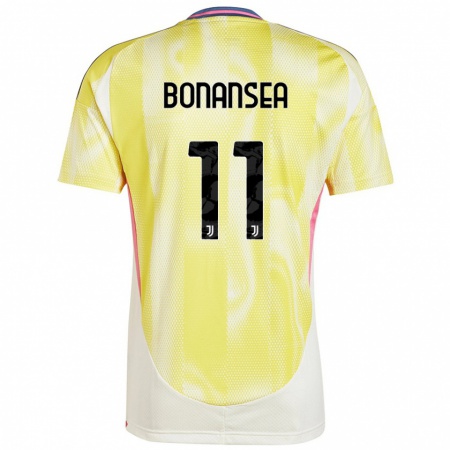 Kandiny Herren Barbara Bonansea #11 Solargelb Auswärtstrikot Trikot 2024/25 T-Shirt