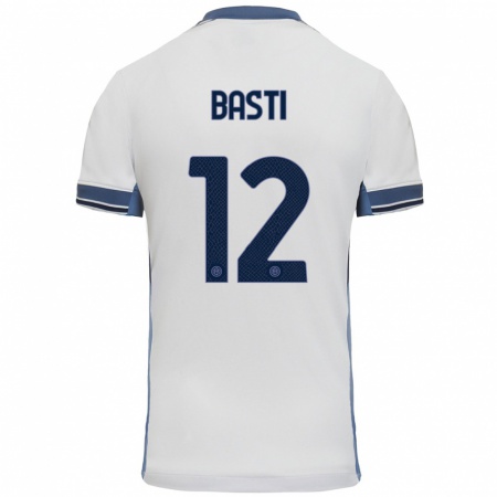 Kandiny Herren Matteo Basti #12 Weißgrau Auswärtstrikot Trikot 2024/25 T-Shirt