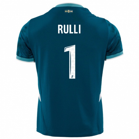 Kandiny Herren Gerónimo Rulli #1 Türkisblau Auswärtstrikot Trikot 2024/25 T-Shirt