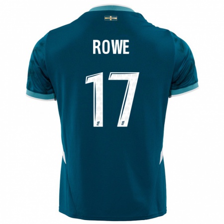 Kandiny Herren Jonathan Rowe #17 Türkisblau Auswärtstrikot Trikot 2024/25 T-Shirt