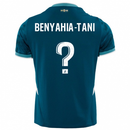 Kandiny Herren Aylan Benyahia-Tani #0 Türkisblau Auswärtstrikot Trikot 2024/25 T-Shirt