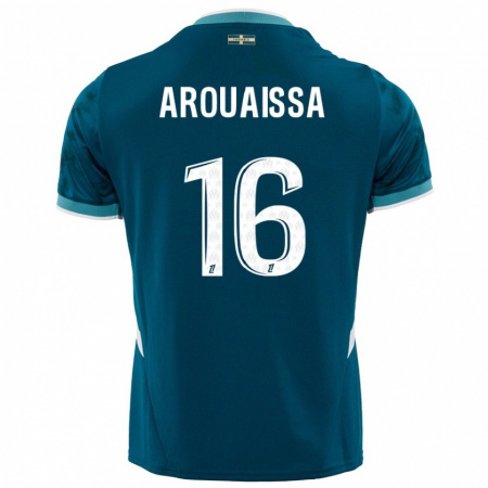 Kandiny Herren Ines Arouaissa #16 Türkisblau Auswärtstrikot Trikot 2024/25 T-Shirt