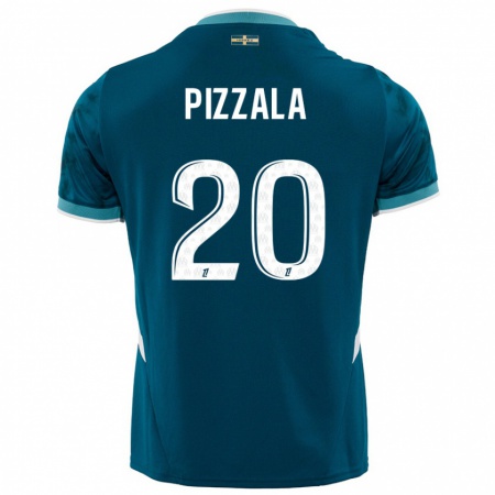 Kandiny Herren Caroline Pizzala #20 Türkisblau Auswärtstrikot Trikot 2024/25 T-Shirt