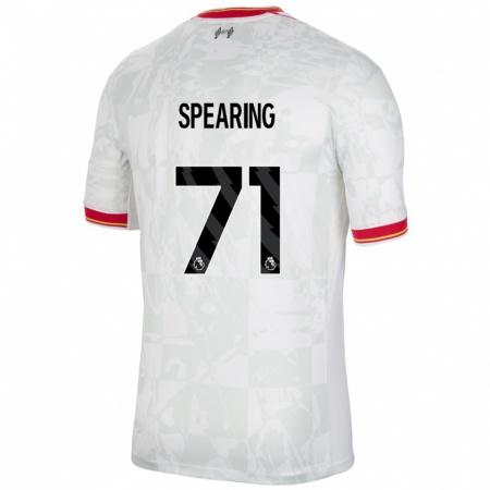 Kandiny Herren Jay Spearing #71 Weiß Rot Schwarz Ausweichtrikot Trikot 2024/25 T-Shirt