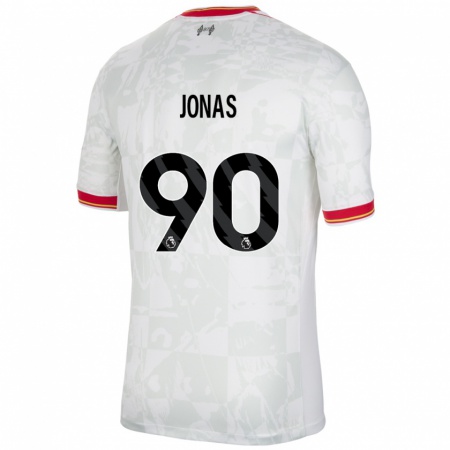 Kandiny Herren Lee Jonas #90 Weiß Rot Schwarz Ausweichtrikot Trikot 2024/25 T-Shirt