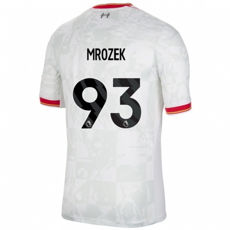 Kandiny Herren Fabian Mrozek #93 Weiß Rot Schwarz Ausweichtrikot Trikot 2024/25 T-Shirt