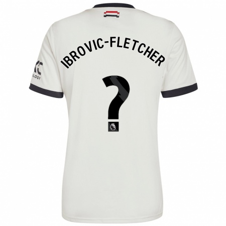 Kandiny Herren Edward Ibrovic-Fletcher #0 Cremeweiß Ausweichtrikot Trikot 2024/25 T-Shirt