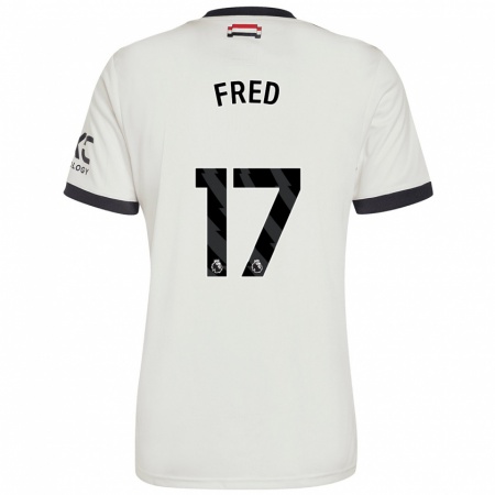 Kandiny Herren Fred #17 Cremeweiß Ausweichtrikot Trikot 2024/25 T-Shirt