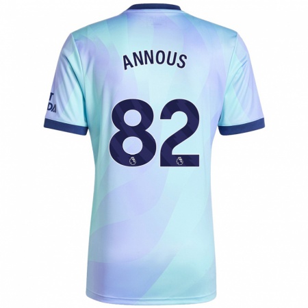 Kandiny Herren Andre Annous #82 Aquamarin Ausweichtrikot Trikot 2024/25 T-Shirt