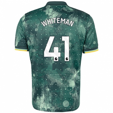 Kandiny Herren Alfie Whiteman #41 Mintgrün Ausweichtrikot Trikot 2024/25 T-Shirt