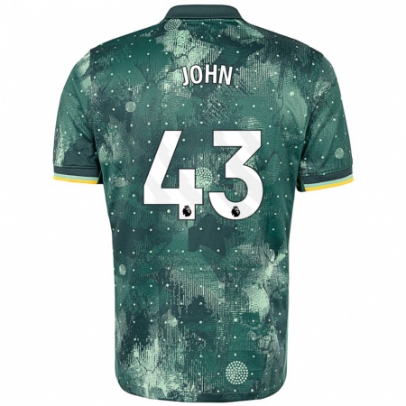 Kandiny Herren Nile John #43 Mintgrün Ausweichtrikot Trikot 2024/25 T-Shirt