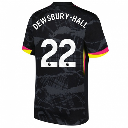 Kandiny Herren Kiernan Dewsbury-Hall #22 Schwarz Rosa Ausweichtrikot Trikot 2024/25 T-Shirt