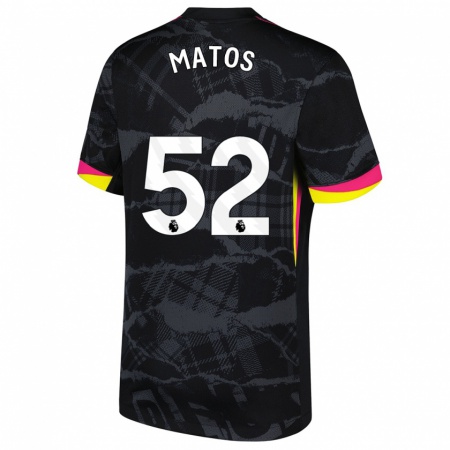 Kandiny Herren Alex Matos #52 Schwarz Rosa Ausweichtrikot Trikot 2024/25 T-Shirt