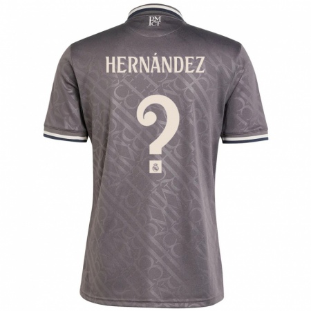 Kandiny Herren Enaitz Hernández #0 Anthrazit Ausweichtrikot Trikot 2024/25 T-Shirt