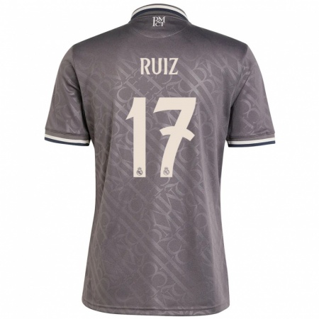 Kandiny Herren David Ruiz #17 Anthrazit Ausweichtrikot Trikot 2024/25 T-Shirt