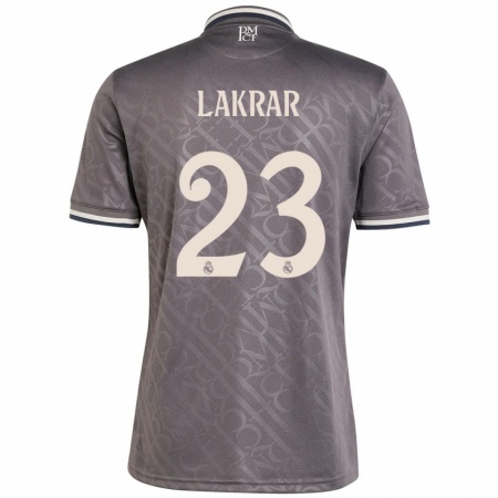 Kandiny Herren Maëlle Lakrar #23 Anthrazit Ausweichtrikot Trikot 2024/25 T-Shirt