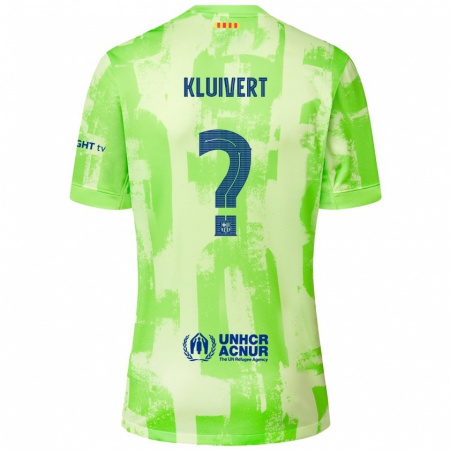 Kandiny Herren Shane Kluivert #0 Limettengrün Ausweichtrikot Trikot 2024/25 T-Shirt