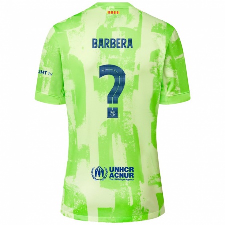 Kandiny Herren Victor Barbera #0 Limettengrün Ausweichtrikot Trikot 2024/25 T-Shirt