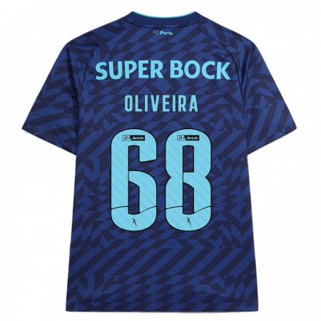 Kandiny Herren André Oliveira #68 Marineblau Ausweichtrikot Trikot 2024/25 T-Shirt