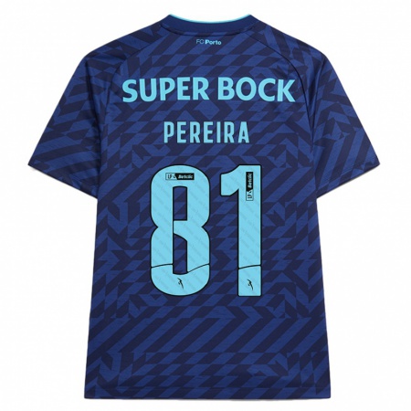 Kandiny Herren Martim Pereira #81 Marineblau Ausweichtrikot Trikot 2024/25 T-Shirt