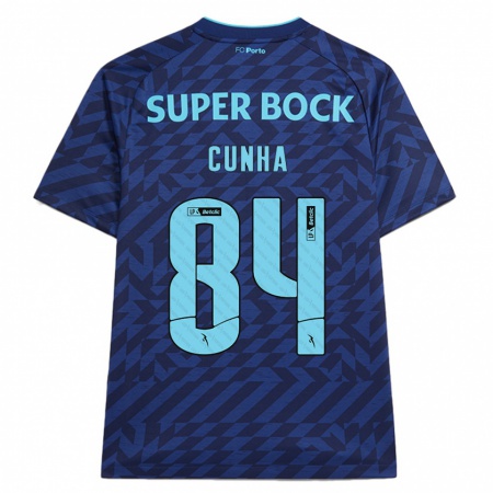 Kandiny Herren Martim Cunha #84 Marineblau Ausweichtrikot Trikot 2024/25 T-Shirt