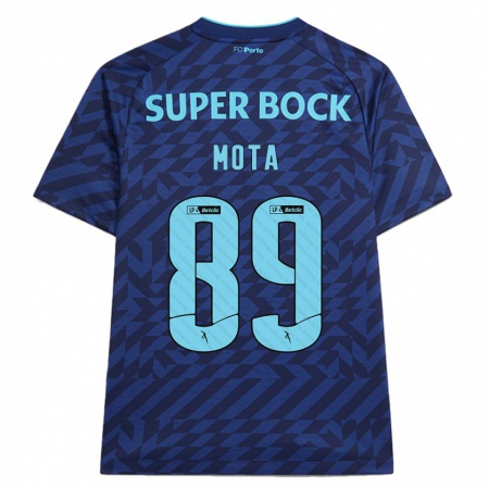 Kandiny Herren Luís Mota #89 Marineblau Ausweichtrikot Trikot 2024/25 T-Shirt