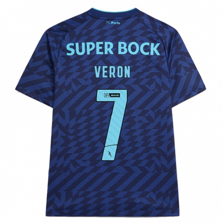 Kandiny Herren Gabriel Veron #7 Marineblau Ausweichtrikot Trikot 2024/25 T-Shirt