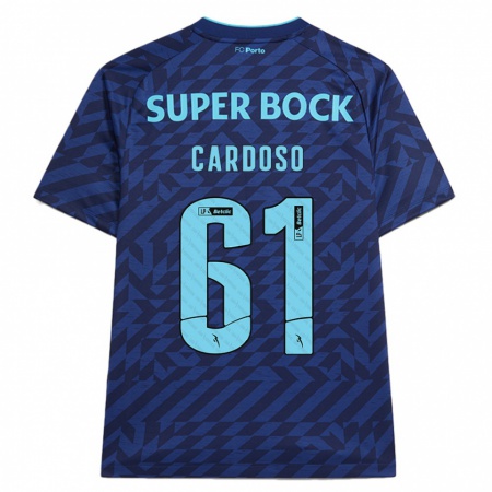 Kandiny Herren Ivan Cardoso #61 Marineblau Ausweichtrikot Trikot 2024/25 T-Shirt