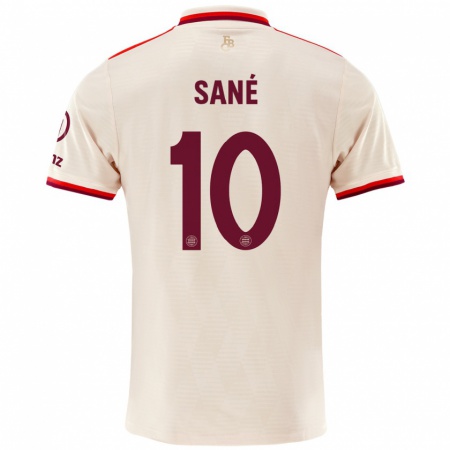 Kandiny Herren Leroy Sané #10 Leinen Ausweichtrikot Trikot 2024/25 T-Shirt