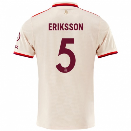 Kandiny Herren Magdalena Eriksson #5 Leinen Ausweichtrikot Trikot 2024/25 T-Shirt