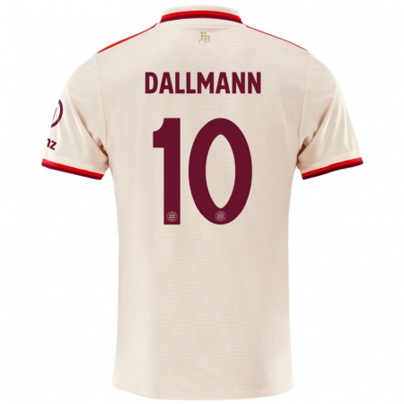 Kandiny Herren Linda Dallmann #10 Leinen Ausweichtrikot Trikot 2024/25 T-Shirt