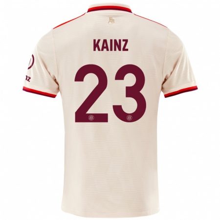 Kandiny Herren Manuel Kainz #23 Leinen Ausweichtrikot Trikot 2024/25 T-Shirt