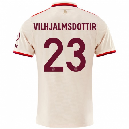 Kandiny Herren Karolina Lea Vilhjalmsdottir #23 Leinen Ausweichtrikot Trikot 2024/25 T-Shirt