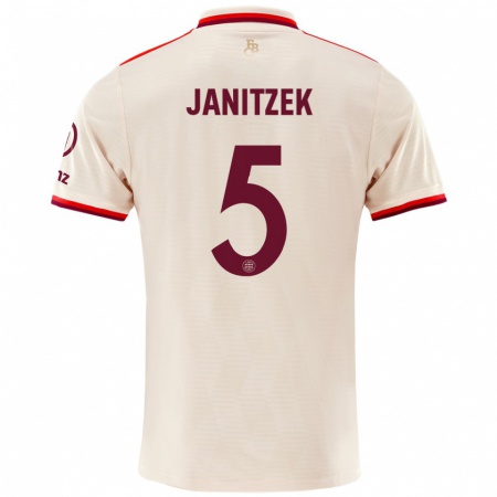 Kandiny Herren Justin Janitzek #5 Leinen Ausweichtrikot Trikot 2024/25 T-Shirt