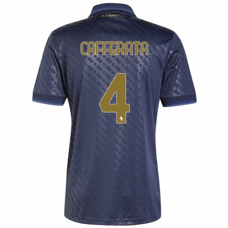 Kandiny Herren Federica Cafferata #4 Marineblau Ausweichtrikot Trikot 2024/25 T-Shirt