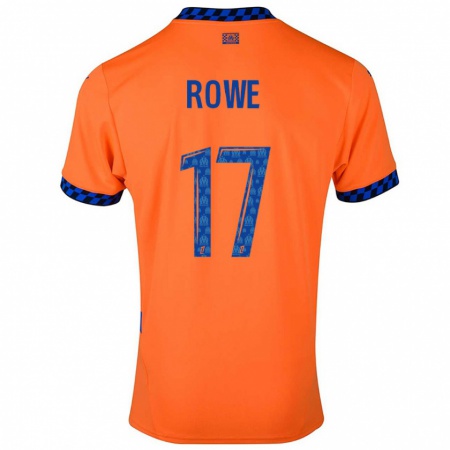 Kandiny Herren Jonathan Rowe #17 Orange Dunkelblau Ausweichtrikot Trikot 2024/25 T-Shirt