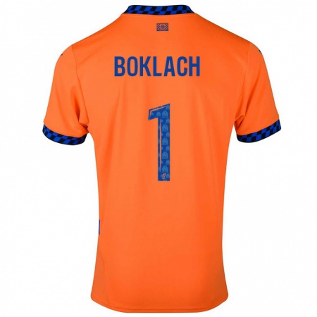 Kandiny Herren Kateryna Boklach #1 Orange Dunkelblau Ausweichtrikot Trikot 2024/25 T-Shirt