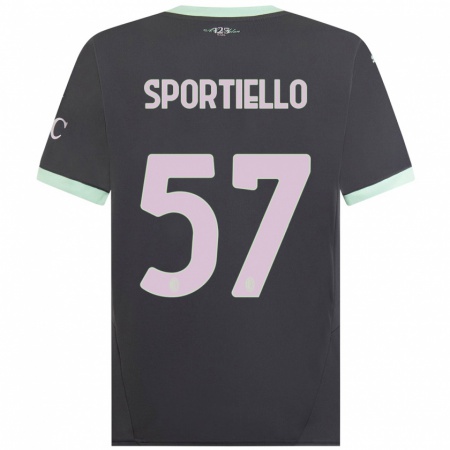 Kandiny Herren Marco Sportiello #57 Grau Ausweichtrikot Trikot 2024/25 T-Shirt