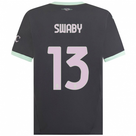 Kandiny Herren Allyson Swaby #13 Grau Ausweichtrikot Trikot 2024/25 T-Shirt