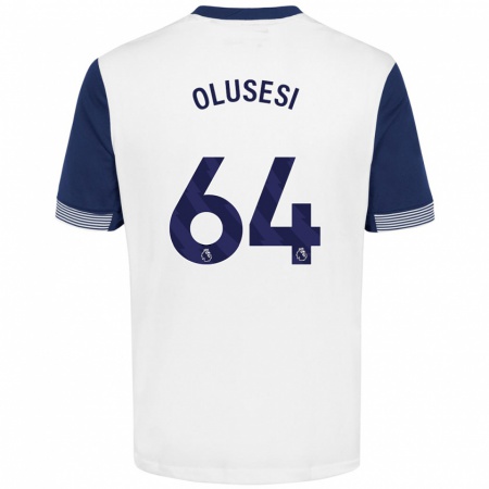 Kandiny Damen Callum Olusesi #64 Weiß Blau Heimtrikot Trikot 2024/25 T-Shirt