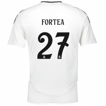 Kandiny Damen Jesús Fortea #27 Weiß Heimtrikot Trikot 2024/25 T-Shirt