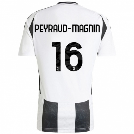 Kandiny Damen Pauline Peyraud-Magnin #16 Weiß Schwarz Heimtrikot Trikot 2024/25 T-Shirt