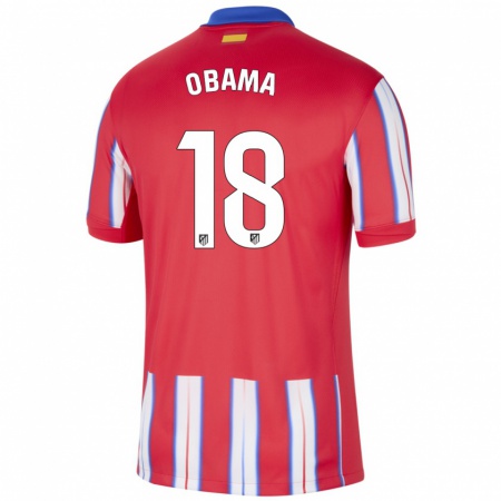 Kandiny Damen Salomon Obama #18 Rot Weiß Blau Heimtrikot Trikot 2024/25 T-Shirt