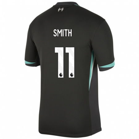 Kandiny Damen Olivia Smith #11 Schwarz Anthrazitweiß Auswärtstrikot Trikot 2024/25 T-Shirt