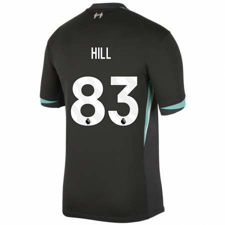 Kandiny Damen Thomas Hill #83 Schwarz Anthrazitweiß Auswärtstrikot Trikot 2024/25 T-Shirt