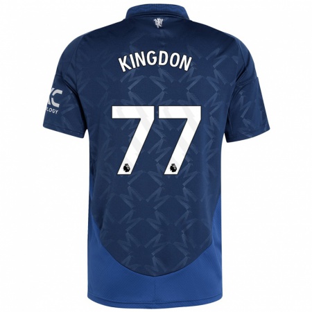 Kandiny Damen Jack Kingdon #77 Indigo Auswärtstrikot Trikot 2024/25 T-Shirt