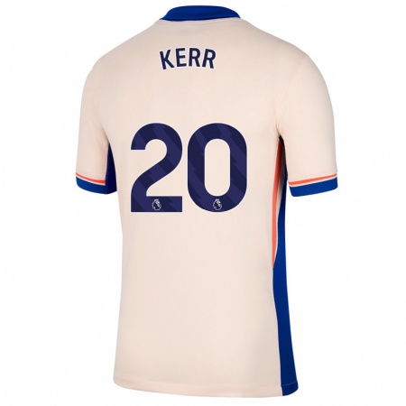 Kandiny Damen Sam Kerr #20 Hellbeige Auswärtstrikot Trikot 2024/25 T-Shirt