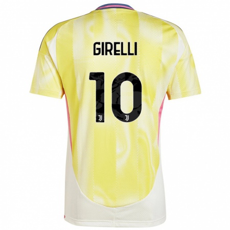 Kandiny Damen Cristiana Girelli #10 Solargelb Auswärtstrikot Trikot 2024/25 T-Shirt